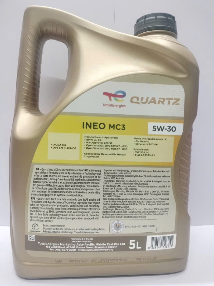 Nhớt Total 5W30 INEO MC3