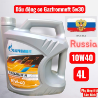 Dầu Nhớt Động Cơ Ô Tô Xăng Chính Hãng Gazpromneft Premium L 10W-40 API SL 4L
