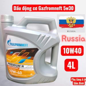 Dầu Nhớt Động Cơ Ô Tô Xăng Chính Hãng Gazpromneft Premium L 10W-40 API SL 4L