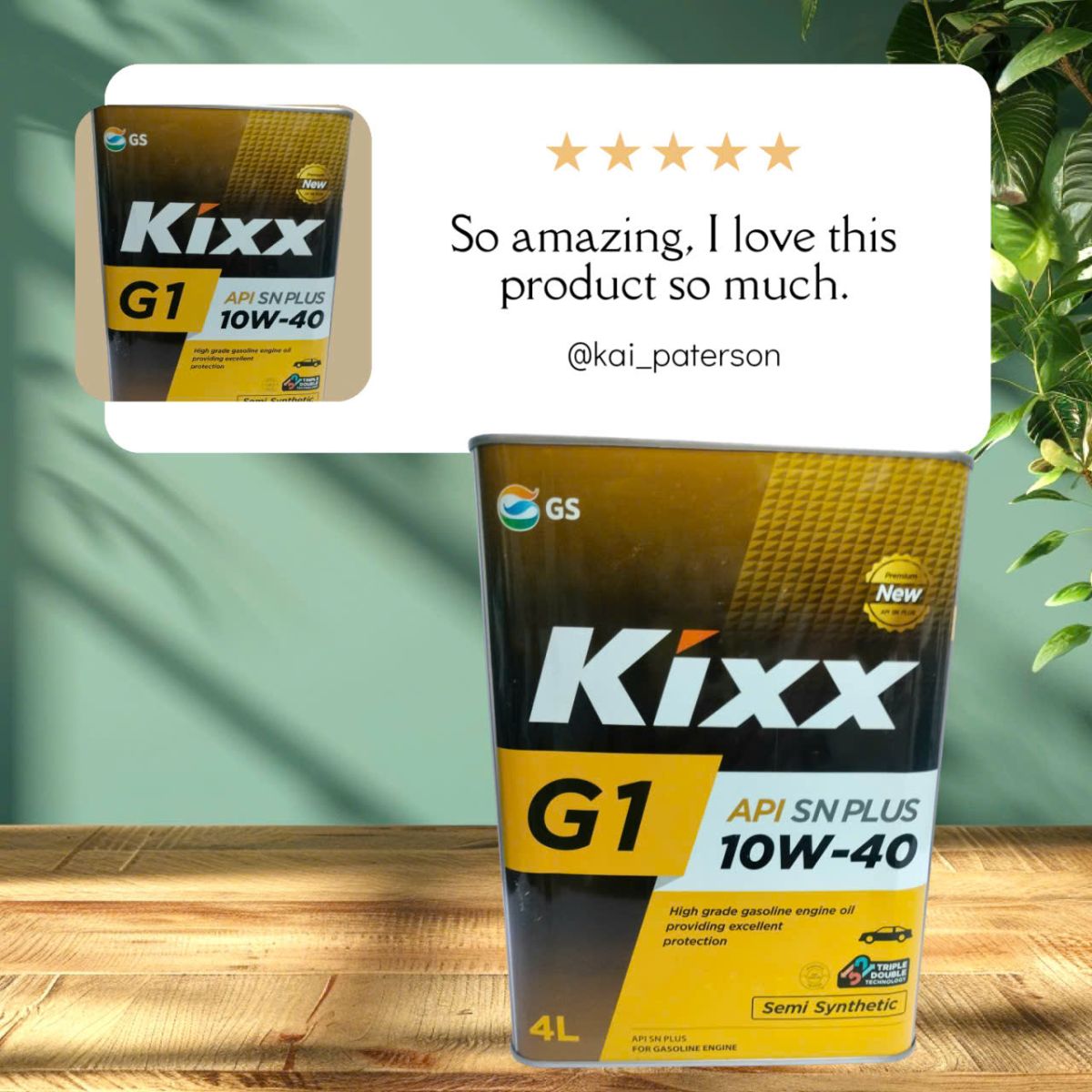 Nhớt ô tô Kixx G1 10W40 API SN Plus 4L